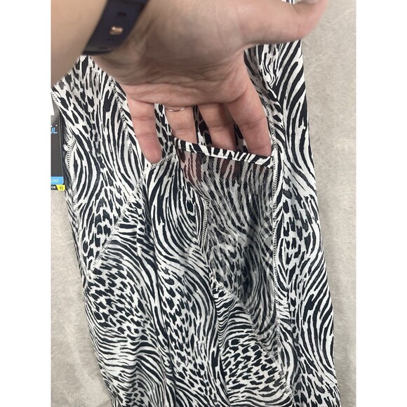 NWT IBKUL ALENA Black & White Sleeveless Mock Golf Tennis Dress Size XSmall - Picture 10 of 10